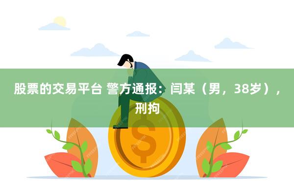 股票的交易平台 警方通报：闫某（男，38岁），刑拘