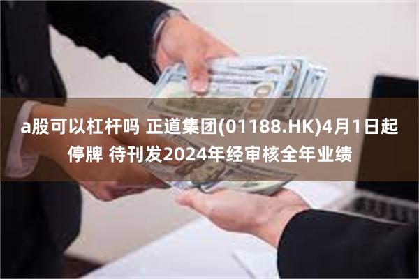 a股可以杠杆吗 正道集团(01188.HK)4月1日起停牌 待刊发2024年经审核全年业绩