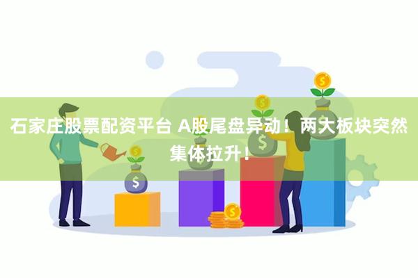 石家庄股票配资平台 A股尾盘异动！两大板块突然集体拉升！